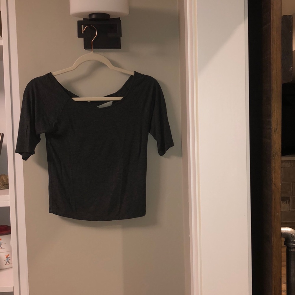 Super Soft Criss Cross Back Tee
